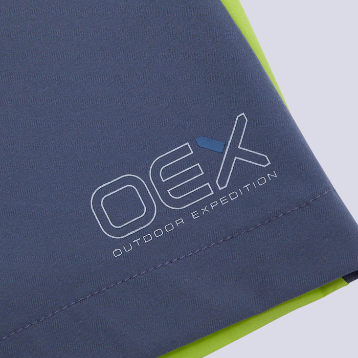 OEX Flynn T-Shirt / Shorts Set - Acid Lime/Charcoal