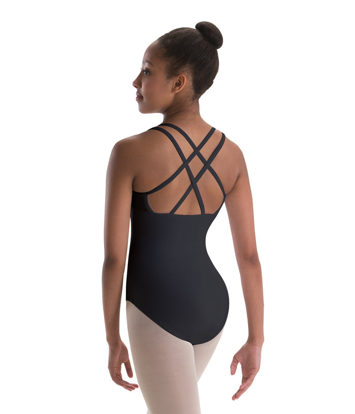 ON SALE 4-Strap Cross-Back Silkskyn Camisole Leotard