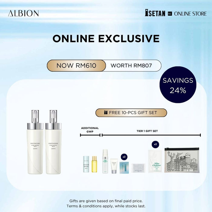 Online Bundle : Infinesse Pump Matrix Milk 200g x 2 (Gifts worth RM197)