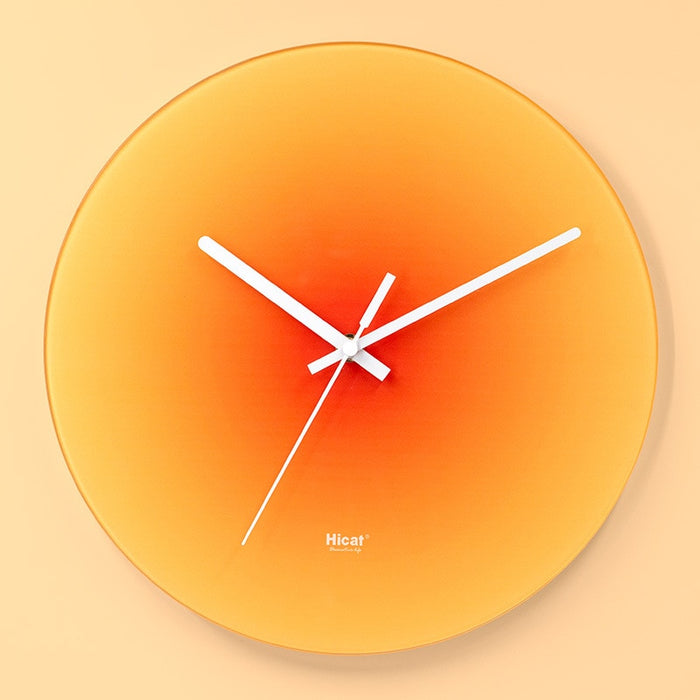 Orange Sunset Wall Clock