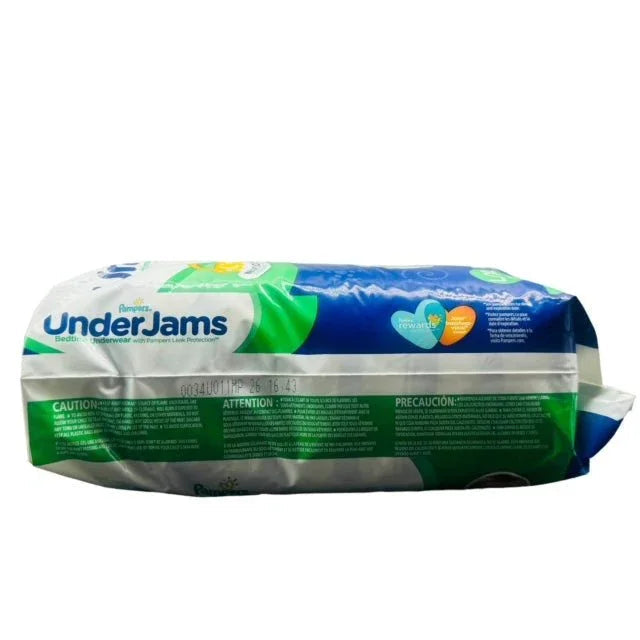 Pampers UnderJams bedtime underwear for boys, large XL size, 11 count pack.