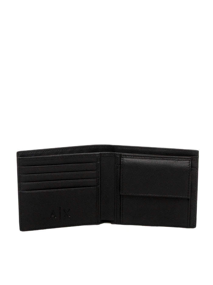 ARMANI EXCHANGE portafoglio logo nero XM000167 AF22541-UC001