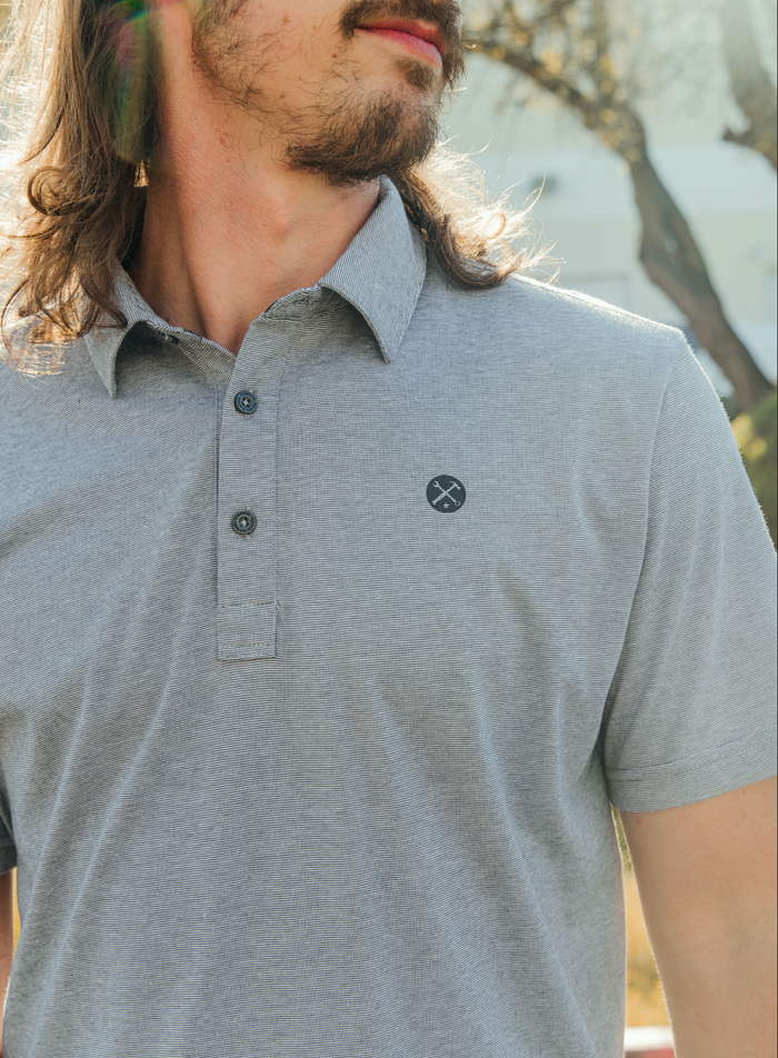 Premium Polo - Charcoal Athletic