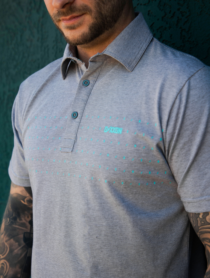 Premium Polo - Charcoal Bolt