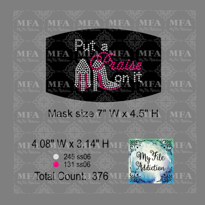 Put a Praise on it Small Rhinestone Digital Download File - My File Addiction