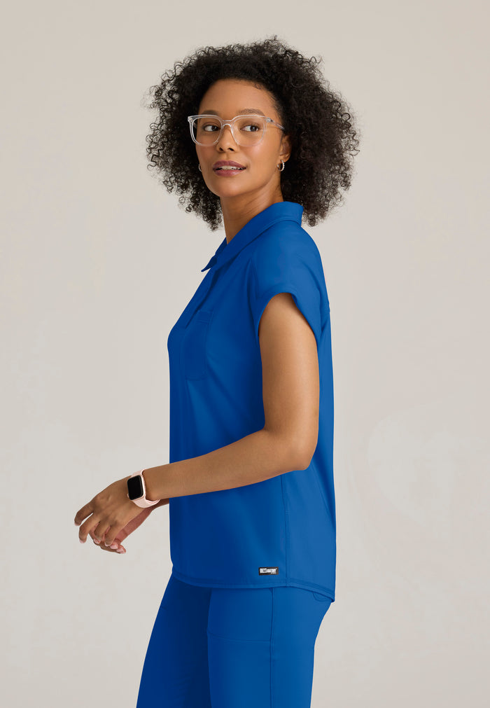 Renew Knit Top - New Royal - Grey's Anatomy Scrubs