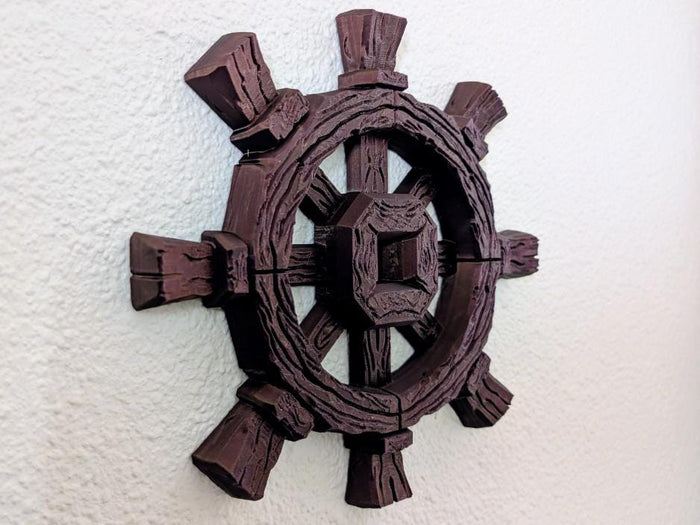 Rustic Ship Wheel Wall Decor