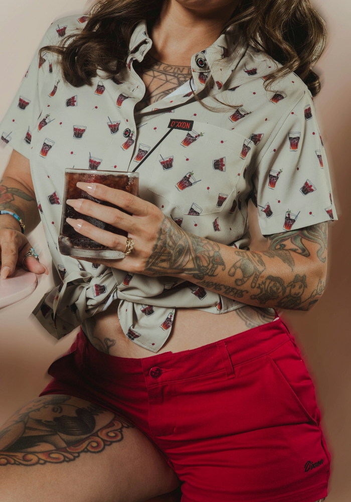 Sailor Cherry Women's Short Sleeve Party Shirt