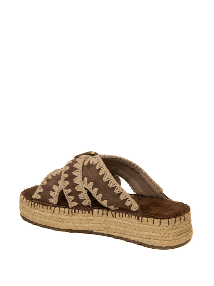 MOU Sandalo camoscio moro 641003A JUTE-DPB