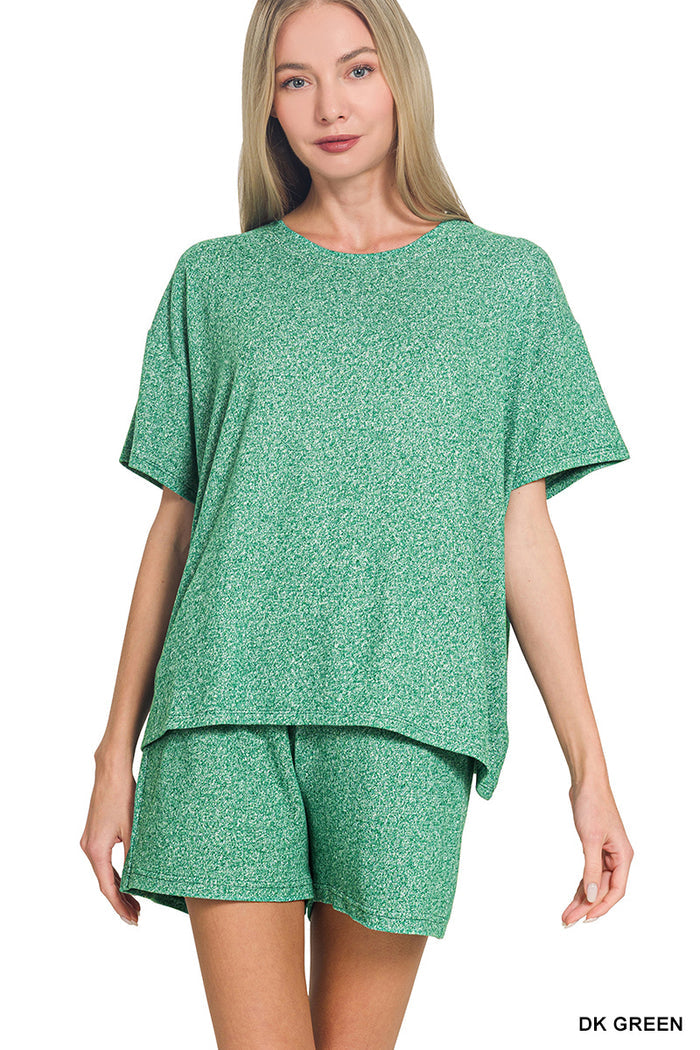 Soft Shorts Set-Green