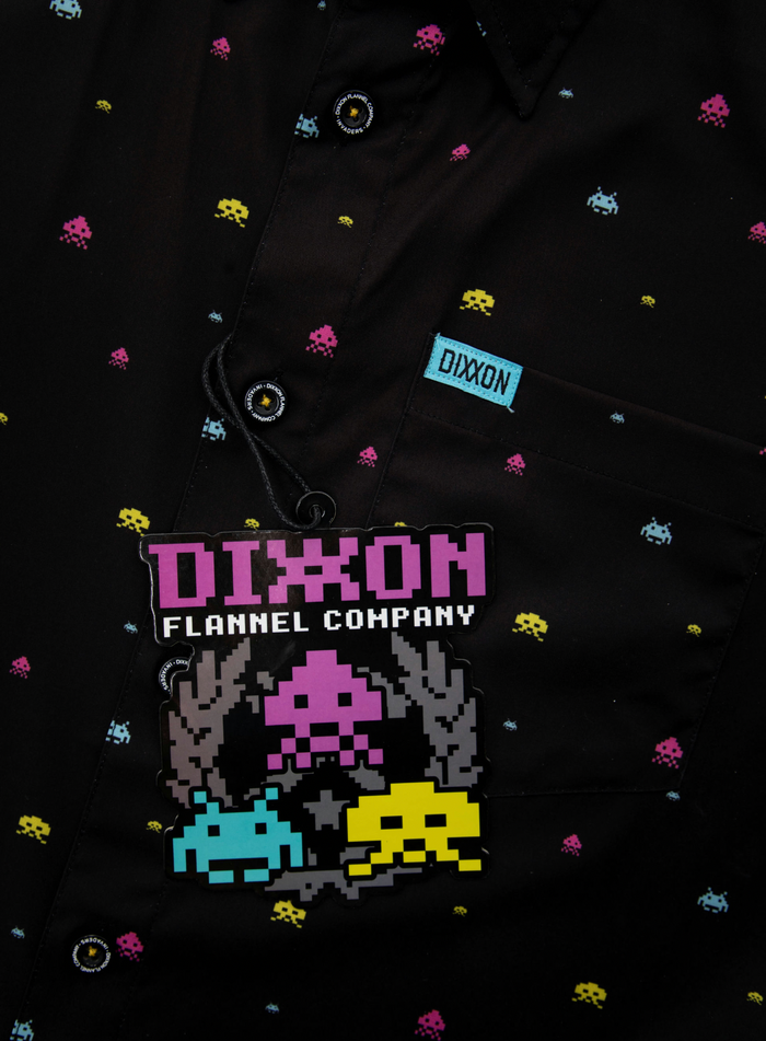 Space Invader Youth Short Sleeve Party Shirt