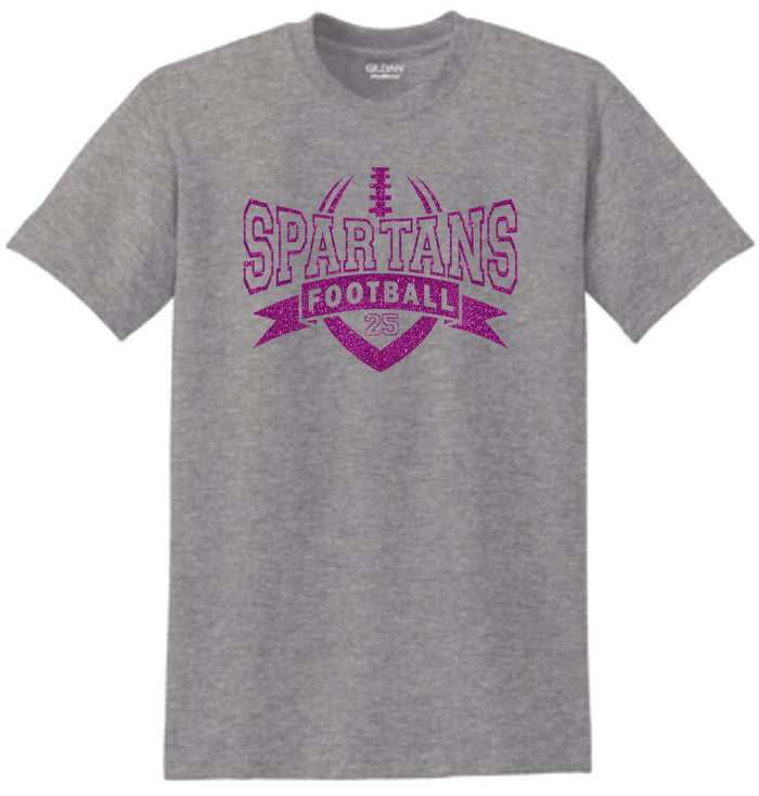 Spartans Basic ATHLETIC design Tee- Matte or Glitter