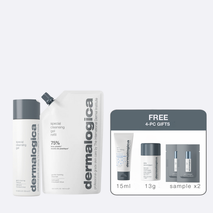 special cleansing gel & special cleansing gel refill bundle with 4 gifts