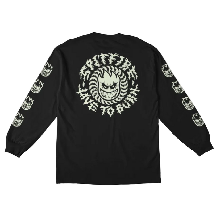 Spitfire Deathmask Glow In The Dark L/S