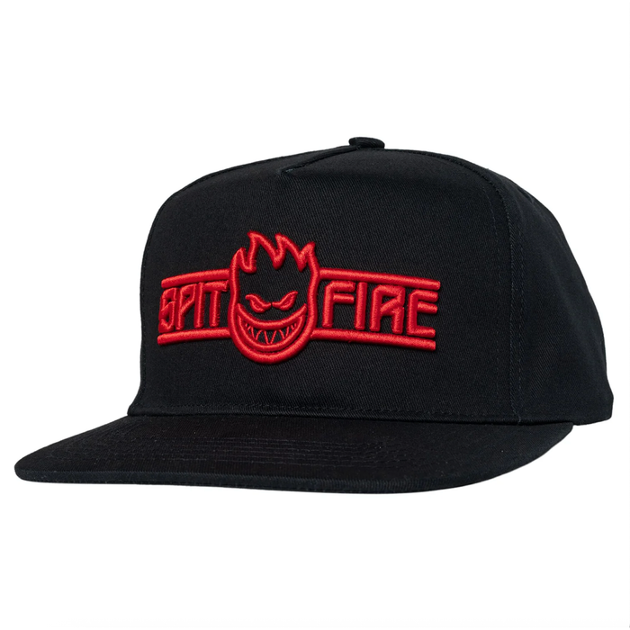 Spitfire Script Snapback Black