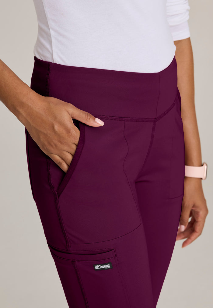Swift Knit Pant - Wine - Grey's Anatomy Scrubs