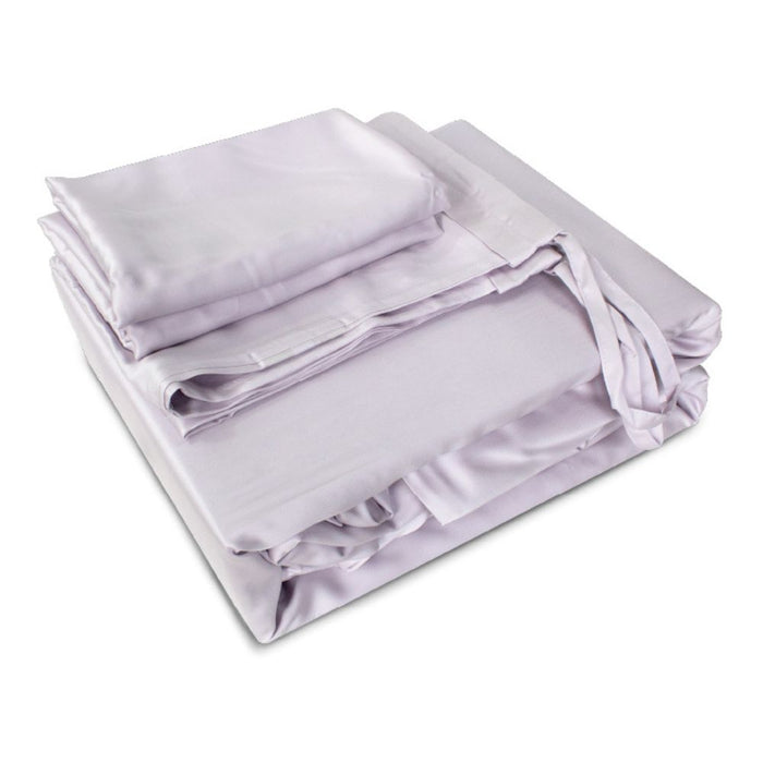 KYUSEI HOME Tencel Solid 1000TC Bed Set - Frosted Lilac | Isetan KL Online Store