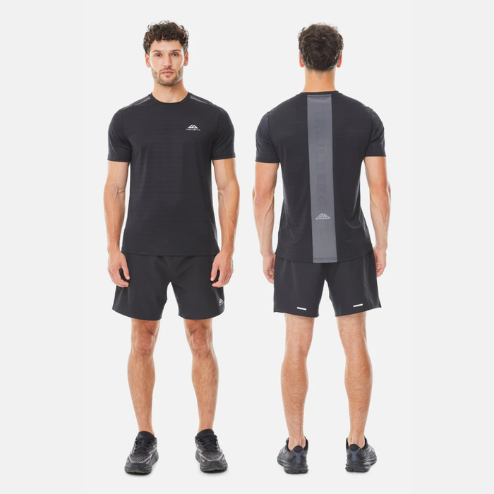 Trailberg Cloud T-Shirt - Black/Volcano Grey