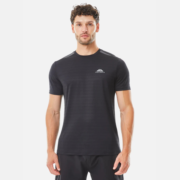 Trailberg Cloud T-Shirt / Shorts Set - Black/Volcano Grey