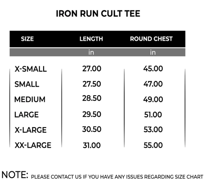 Unisex Iron Run Cult Tee
