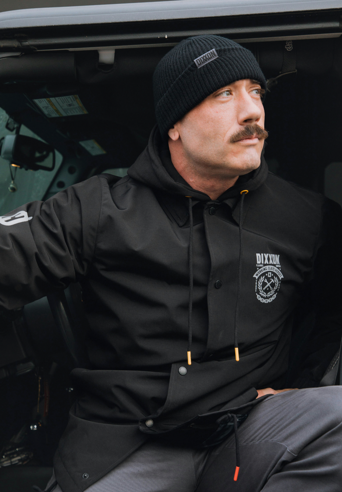 Weld Coaches Jacket - Black/Gray