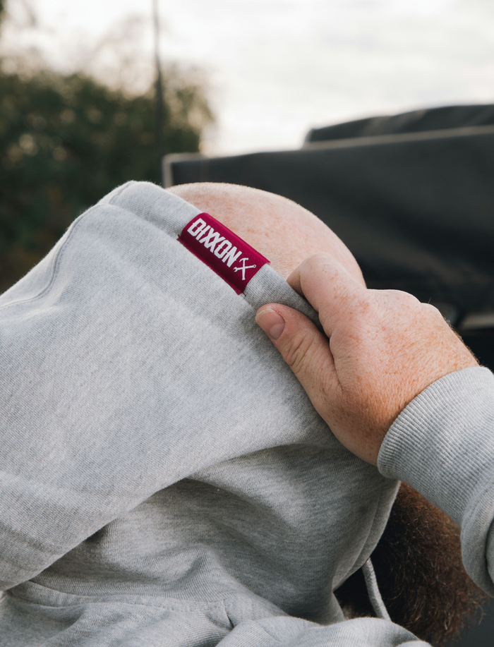 Weld Maroon/Grey Hood