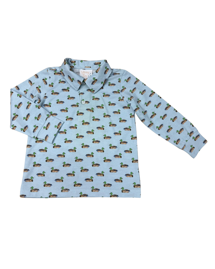 Whimsy Bay Duck Days L/S Polo Shirt