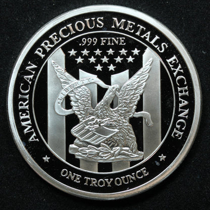 1 oz .999 Fine Silver APMEX Silver Eagle Round Unsealed