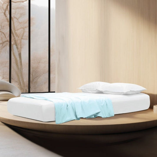 KYUSEI HOME 100% Long Staple Cotton Solid 1100TC Fitted Sheet Set - Tsubaki Cream | Isetan KL Online Store