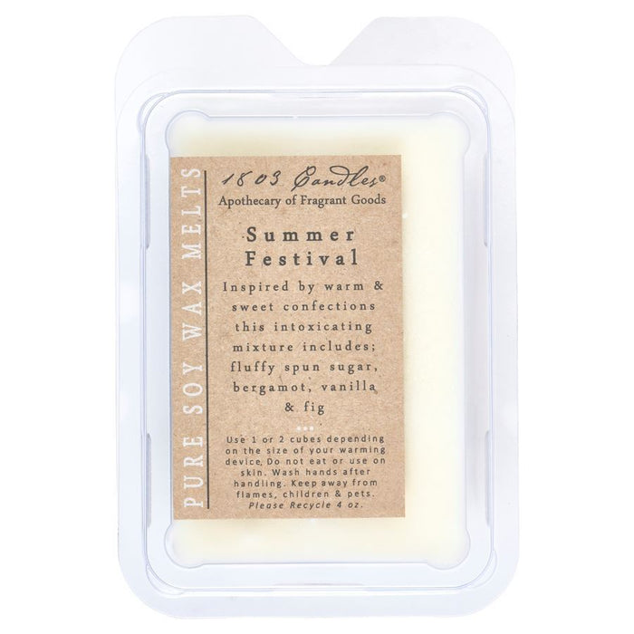 1803 Wax Melters - 4 oz. Pure Soy Wax - Summer Festival