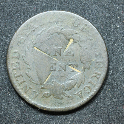 1822 Coronet (Matron) Head US Large Cent 1C Penny