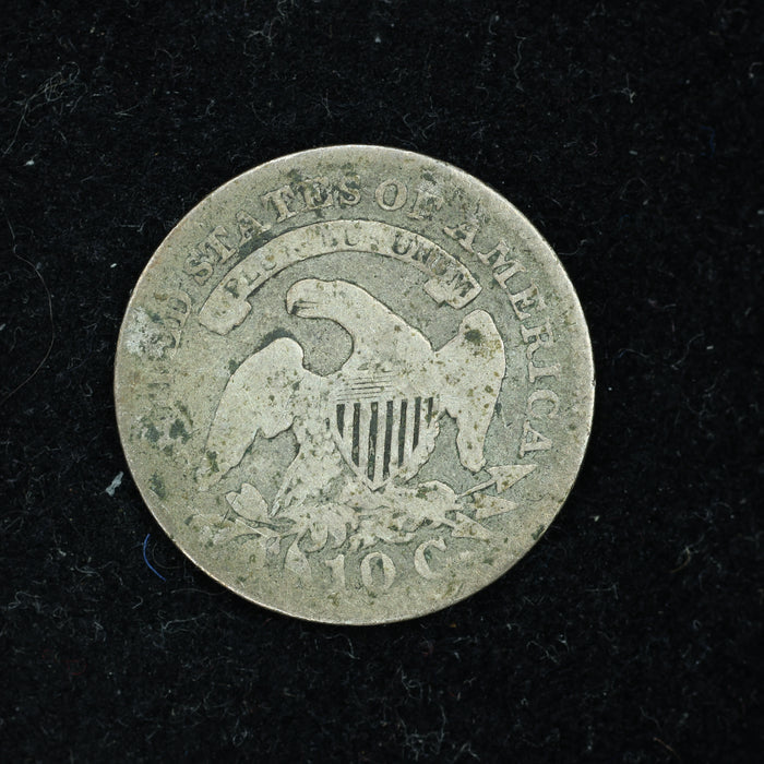 1827 Dime 10c Capped Bust Pointed 1 in 10C
