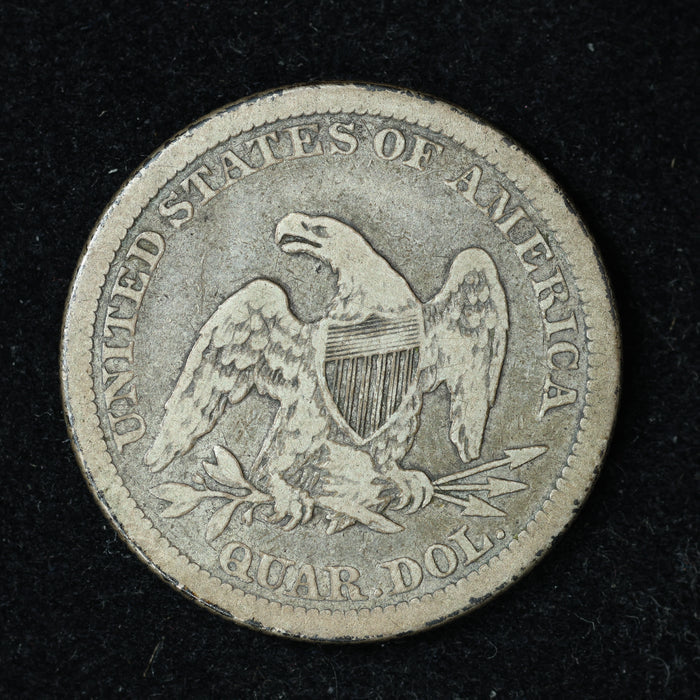 1861 Seated Liberty Silver Quarter Philadelphia