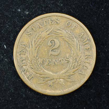 1864 2c Two Cent Piece United States