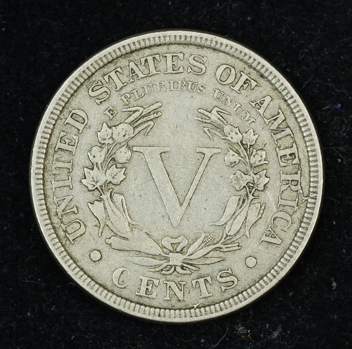 1883 V Nickel WITH CENTS Five Cent Coin 5c Liberty