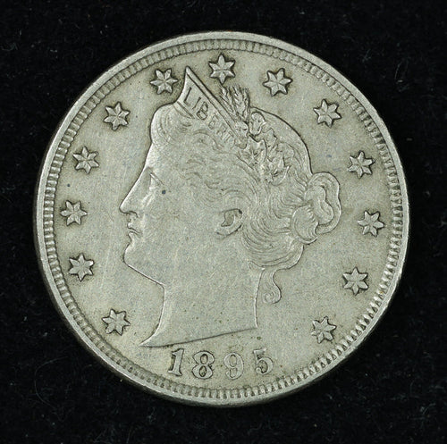 1895 5c Liberty V Nickel Five Cent Coin