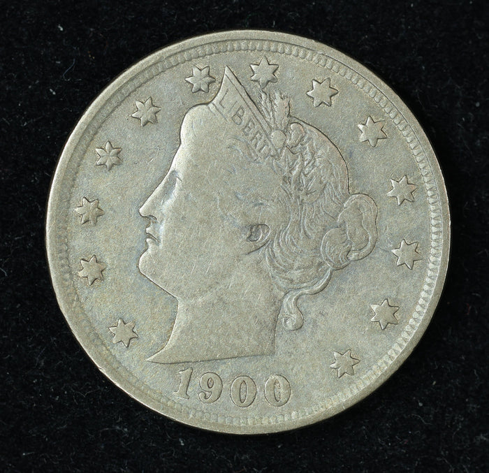 1900 5c Liberty V Nickel Five Cent Coin