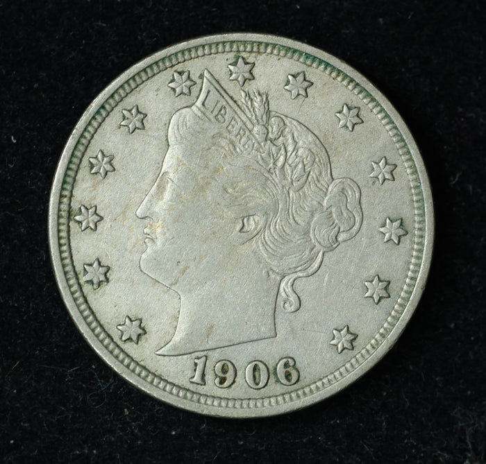 1906 5c Liberty V Nickel Five Cent Coin