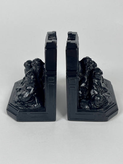 1920s Art Deco Pekingese Dog Bookends