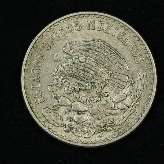 1947 Mexico 1 Peso Silver Coin (.500 purity, 0.225 oz ASW)