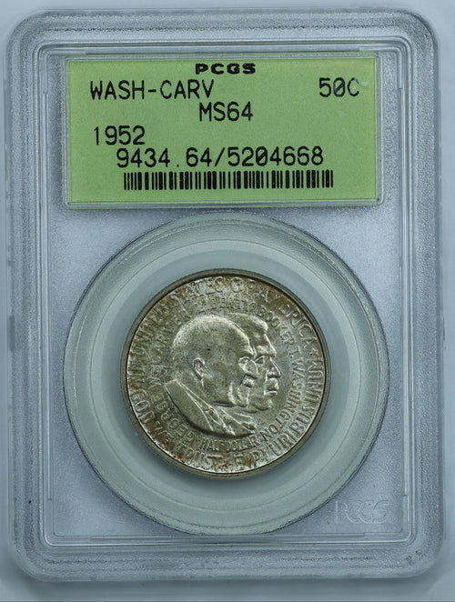 1952 Washington Carver Half Dollar 50c Commemorative - PCGS MS64 OGH