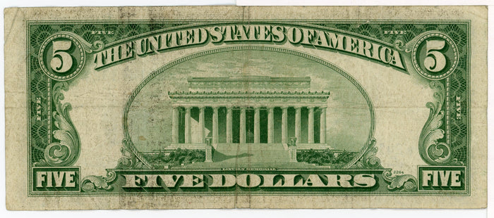 1953 A $5 Star Dollar Bill Silver Certificate F-1656* Priest Anderson *24146332A