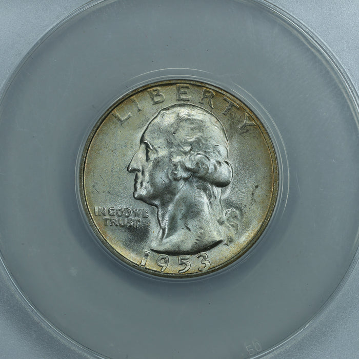 1953 S (San Francisco) Washington Quarter 25c - ANACS MS65