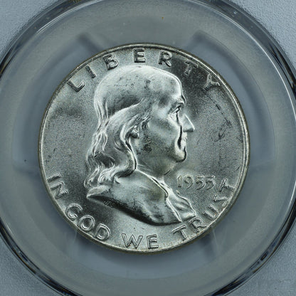 1955 Franklin Half Dollar 50c - PCGS MS65 Bugs Bunny FS-401