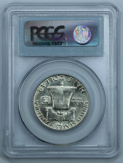 1957 D (Denver) Franklin Half Dollar 50c - PCGS MS64 FBL