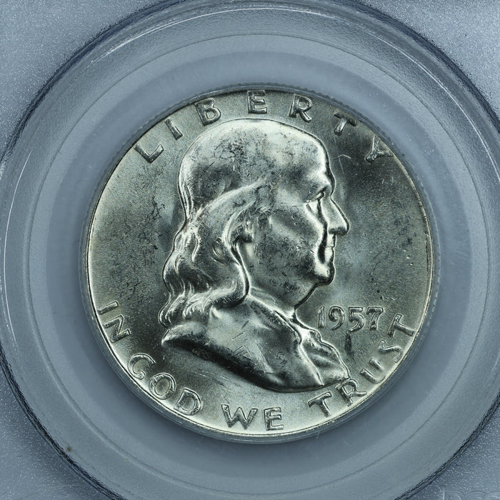 1957 D (Denver) Franklin Half Dollar 50c - PCGS MS64 FBL
