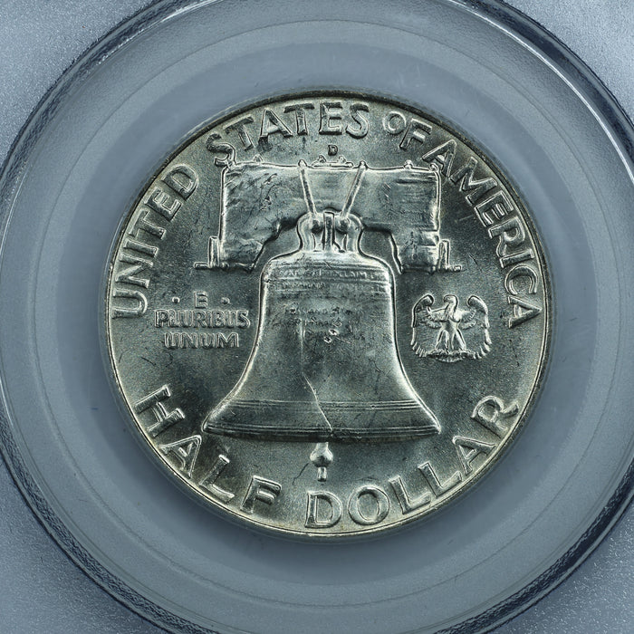 1957 D (Denver) Franklin Half Dollar 50c - PCGS MS64 FBL