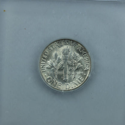 1960 D (Denver) Roosevelt Dime 10c - ICG Brilliant Uncirculated BU