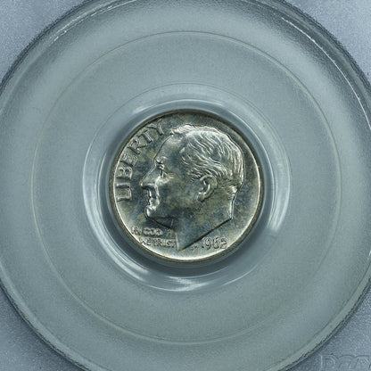1962 D (Denver) Roosevelt Dime 10c - PCGS MS64 Old Sample Holder