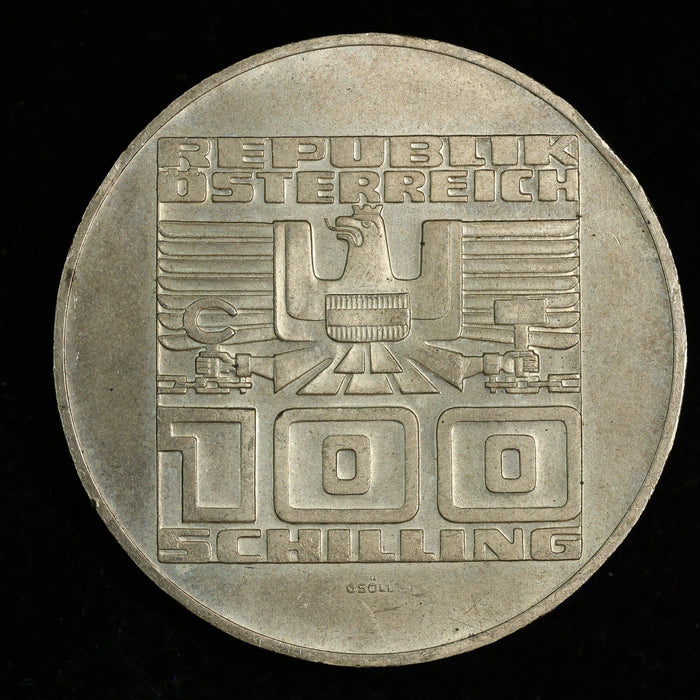 1975 Austria 100 Schilling 20th Anniversary - State Treaty
